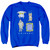 Friends Sybmols Adult Crewneck Sweatshirt Royal Blue