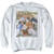 Friends Lifes A Beach Adult Crewneck Sweatshirt White