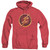 The Flash Chest Logo Adult Heather Hoodie Sweatshirt Red
