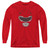 Power Rangers Red Ranger Mask Youth Long Sleeve T-Shirt Red