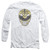Power Rangers White Ranger Mask Adult Long Sleeve T-Shirt White