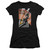 Power Rangers Black Ranger Deco Junior Women's T-Shirt Black