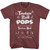 Tootsie Roll Vintagetootsie Vintage Maroon Heather Adult T-Shirt