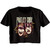 Motley Crue Drama Masks Black Ladies Festical Cali Crop T-Shirt