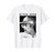 Elton John Official Black & White Photo Sequin Cap T-Shirt
