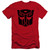 Transformers Autobot Premium Adult 30/1 T-Shirt Red