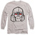 Transformers Megatron Head Adult Long Sleeve T-Shirt Silver