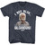 Old School Glorious Navy Heather Adult T-Shirt