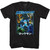 Mega Man Skulls Black Adult T-Shirt