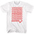 Weezer Repeating Logo White Adult T-Shirt