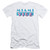 Miami Vice Logo Adult 30/1 T-Shirt White