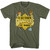 Fraggle Rock Caution Doozers Military Green Adult T-Shirt