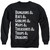 Dungeons and Dragons Dungeon List Adult Crewneck Sweatshirt Black