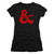 Dungeons and Dragons Ampersand Logo Junior Women's Sheer T-Shirt Black