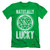 Dungeons and Dragons Naturally Lucky Adult Premium 30/1 T-Shirt Kelly Green