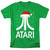 Atari Pixel Santa Hat Adult 18/1 T-Shirt Kelly Green