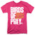 Birds of Prey Logo Adult 18/1 T-Shirt Hot Pink