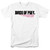 Birds of Prey Horizontal Logo Adult 18/1 T-Shirt White