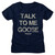 Top Gun Talk Goose Navy Women's T-Shirt