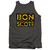 Bon Scott AC/DC Stencil Logo Adult Tank Top T-Shirt Charcoal