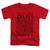 Bon Scott AC/DC Dagger Toddler T-Shirt Red