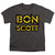 Bon Scott AC/DC Stencil Logo Youth T-Shirt Charcoal
