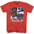 Muhammad Ali Four Squares Red Heather T-Shirt