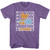 Woodstock Stacked Purple Heather Adult T-Shirt