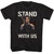 The Hunger Games Stand With Us Katniss Black T-Shirt