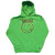 Nirvana Unisex Pullover Hoodie Sweatshirt Inverse Smiley Green