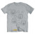 The Beatles Unisex T-Shirt Bubbles Grey