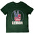 John Lennon Unisex T-Shirt Peace Fingers US Flag Green
