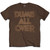 Frank Zappa Unisex T-Shirt Dumb All Over Brown