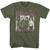 Motley Crue Dr Feelgood Military Green T-Shirt