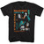 Halloween Japanese Text and Splatter Black T-Shirt