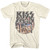 Kiss Space Circle With Skeleton Band Natural T-Shirt