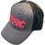 AC/DC Unisex Baseball Hat Cap Red Logo (2 Tone) Charcoal
