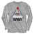 NASA Triangle Gray Heather Long Sleeve Shirt