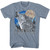 National Parks Yellowstone Howling Wolf Indigo Heather T-Shirt
