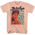 Aretha Franklin Waves Peach Adult T-Shirt