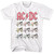 AC/DC Multi Color Cannons White Adult T-Shirt