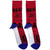 The Beatles Unisex Ankle Socks USA Red