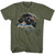Bigfoot Monster Truck Jump Military Green T-Shirt
