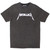 Metallica Unisex Stone Wash T-Shirt Logo (Charcoal Grey)