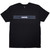 Oasis Unisex T-Shirt Horizontal Bars Logo (Black)