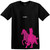 Lil Nas X Unisex T-Shirt Pink Horses (Black)
