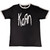 Korn Unisex Ringer T-Shirt Logo (Black)