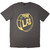 The La's Unisex T-Shirt Yellow Drum Head Logo (Charcoal Grey)