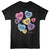 Twilight Multi Color Candy Hearts Black T-Shirt