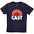 Cast Unisex T-Shirt Classic Logo (Navy Blue)